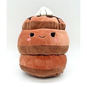 Squishmallows KellyToy Sheila the Chocolate Pancake Stack 11" RARE